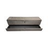 RECAMIER PUFF BAÚ SAPATEIRA COM GAVETA 1,38 CM PARA CAMA BOX PADRÃO - MARROM - 1