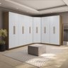 Quarto Modulado Kappesberg Adapt Nogueira/branco 12 Portas 342cm X 263cm - 1