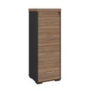 Ver imagem 1 de Gaveteiro Arquivo Tamburato 4 Gavetas Nogal/preto - Artany Móveis