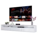 Ver imagem 2 de Rack Suspenso para Tv Life 1.8 Branco Acetinado - Móveisaqui