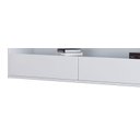 Ver imagem 3 de Rack Suspenso para Tv Life 1.8 Branco Acetinado - Móveisaqui