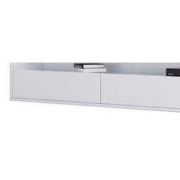 Rack Suspenso para TV Life 1.8 Branco Acetinado - MóveisAqui - 3