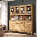 Ver imagem 3 de Balcão com Arca Oratório em Madeira Maciça 4 Mais 4 Portas Marrom Antique