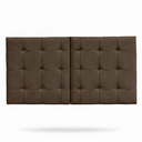 Ver imagem 5 de Cabeceira Estofada 140cm Dobrável P/ Cama de Casal Moderna: Chocolate