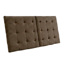 Ver imagem 4 de Cabeceira Estofada 140cm Dobrável P/ Cama de Casal Moderna: Chocolate