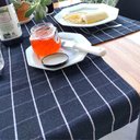 Ver imagem 5 de Jogo Americano Grid Preto com Trilho de Mesa 7 peças