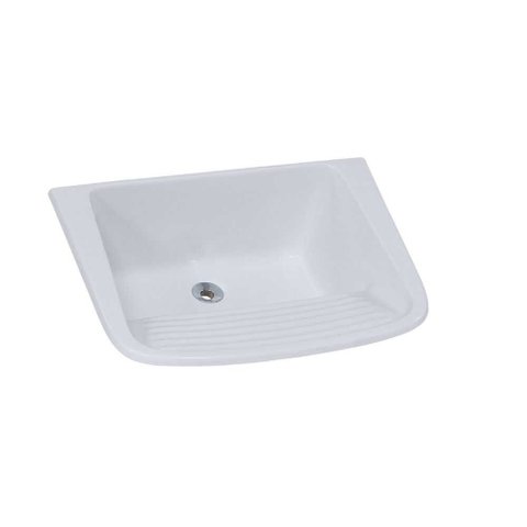 Tanque Simples Marmore Sintetico 60 X 46cm Gelo - Rorato