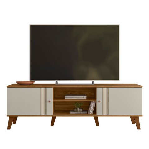 Rack Bancada para Tv 65 Pol 160cm Sia Nature/off Z49 - Mpozenato