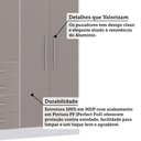 Ver imagem 4 de Guarda Roupa Modulado 134,50cm 4 Portas e 4 Gavetas Alpes Luciane Móveis