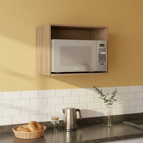 Aéreo Nicho para Micro-Ondas 58x43cm Etna Poliman Móveis