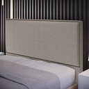 Ver imagem 3 de Cabeceira Box Casal King Com Tachas 195 cm Vicenza L02 Bouclê Bege - Lyam Decor