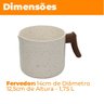 Leiteira Fervedor Indução Antiaderente Ceramic Life Smart Plus Vanilla 1,75 Litros - Brinox - 5