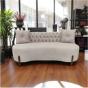Ver mais imagens de Sofá 2 Lugares Orgânico Curvo Tókio 150cm Bouclé Bege