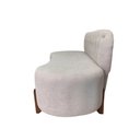 Ver imagem 3 de Sofá 2 Lugares Orgânico Curvo Tókio 150cm Bouclé Bege