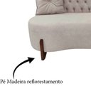 Ver imagem 6 de Sofá 2 Lugares Orgânico Curvo Tókio 150cm Bouclé Bege