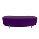 Ver imagem 4 de Puff Decorativo Orgânico Alana Veludo Roxo