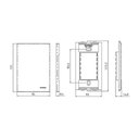 Ver imagem 2 de Cigarra Margirius Sleek com Placa 4x2 Branca 220v
