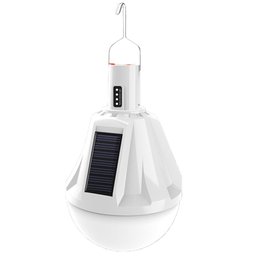 Lâmpada Solar Emergência LED Celular Lanterna Usb Luz Camping - 1