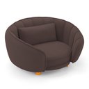 Ver imagem 5 de Mini Cama Poltrona Pet Lary Baby para Cachorro Veludo Marrom - Desk Design