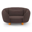 Ver imagem 1 de Mini Cama Poltrona Pet Lary Baby para Cachorro Veludo Marrom - Desk Design