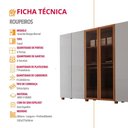 Ver imagem 7 de Guarda Roupa Casal Coliseu Gold Mdf 6 Portas e 6 Gavetas com Pés Modera Mobília