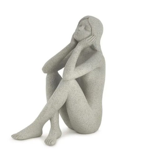 Decoraçao Escultura Mulher Poliresina Decorativa Mart 18398