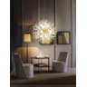 Lustre Pendente Cristal Flor Dente De Leão 50 Cm Para Sala Estar Jantar E Quarto: Dourado - 6