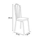 Ver imagem 2 de Kit com 04 Cadeiras 121 Preta Corino Rattan Artefamol