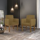Ver imagem 2 de Kit 10 Poltronas Decorativa Reforçada Oferta - Balaqui Decor Cor:Capuccino