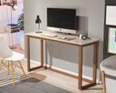 Ver imagem 1 de Mesa Escrivaninha Off White com Pes de Madeira Pequena 120cm