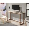Mesa Escrivaninha Off White Com Pes De Madeira Pequena 120cm - 1
