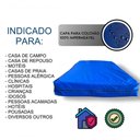 Ver imagem 2 de Capa Impermeável para Colchão Casal Feita em Napa Hospitalar - 138x188x14cm Azul