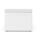 Ver imagem 4 de Calçadeira Baú Navi 140 para Cama de Casal A-013 Couro Branco Aradecor