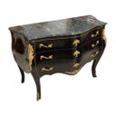 Ver imagem 3 de Cômoda Clássica Preta com 3 Gavetas - 88x127x59cm Prime Home Decor Clássico