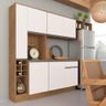 Armário De Cozinha Modulado Clarice Carvalho/Off White - Móveis Arapongas - 1