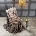 Ver imagem 5 de Cobertor Galaxy Queen Manta Ultrasoft Alto Relevo Degradê Super Macia - Capuccino - Marrom