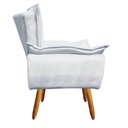 Ver imagem 4 de Kit 01 Namoradeira e 02 Poltronas Opala Suede Pés Palito