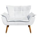 Ver imagem 6 de Kit 01 Namoradeira e 02 Poltronas Opala Suede Pés Palito