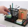 Organizador Escritorio Mesa Trabalho Home Office Porta Treco Lapis Caneta Post It Bilhete Papel - 2