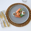 Ver imagem 3 de Kit 50 Pratos de Sobremesa Melamina 21,5cm Wolff Restaurante Class Cinza Buffet
