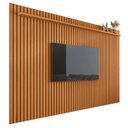Ver imagem 1 de Painel Suspenso Home Tv até 72 Polegadas Prateleira Ripado Versátil 2.2:nature