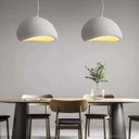 Ver imagem 3 de Pendente Cogumelo Gypsum Branco 50x40cm Soquete E27