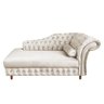 Divã Chesterfield Juliette 160cm Pés Chanfrado Veludo Nude - 1