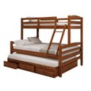 Ver imagem 5 de Cama Treliche Casal Casal Madeira Maciça 3 Gavetas:Castanho Claro