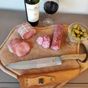 Ver imagem 2 de Faca Chef Cozinha Cabo Madeira 9' Artesanal Churrasco Aço Inox 420c Full Tang