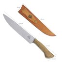Ver imagem 4 de Faca Chef Cozinha Cabo Madeira 9' Artesanal Churrasco Aço Inox 420c Full Tang