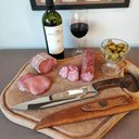 Ver imagem 5 de Faca Chef Cozinha Cabo Madeira 9' Artesanal Churrasco Aço Inox 420c Full Tang