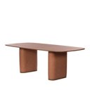 Ver imagem 4 de Mesa de Jantar Retangular para 6 Lugares Lintz 184 cm - Canella c/ PU Caramelo