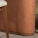 Ver imagem 3 de Mesa de Jantar Retangular para 6 Lugares Lintz 184 cm - Canella c/ PU Caramelo
