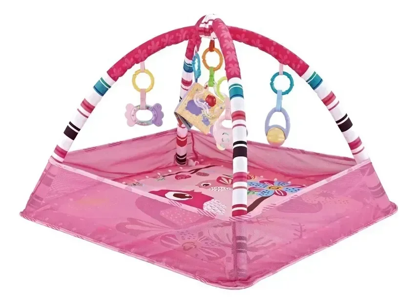 Ver imagem 7 de Tapete Interativo Infantil com Acessorios Suspensos SNH49 Snel Home Cor: Rosa